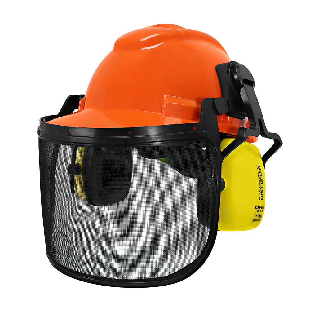 Kit Casco Monster Motosierra Naranjo