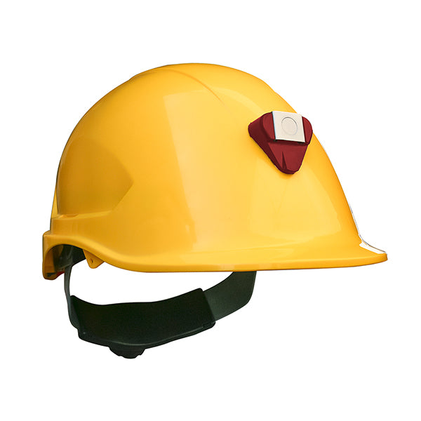 CASCO MTA ABS AMARILLO CON PORTALAMPARA