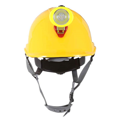 Casco Steelpro ABS MTA Amarillo con Portalámpara Full