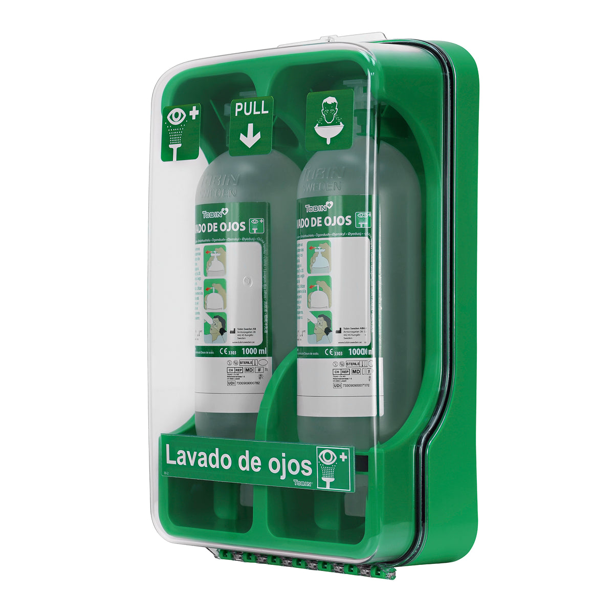 BOTELLA LAVAOJOS CON GABINETE TOBIN (2 UN) ANTI POLVO