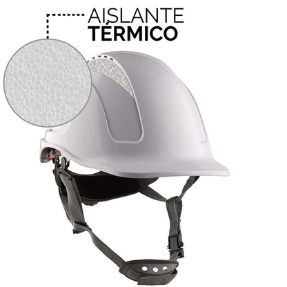 CASCO STEELPRO MONTAÑA VENTILADO BLANCO