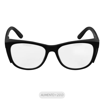Lente Seguridad Safeblack Claro Full Reader +2.0D Steelpro