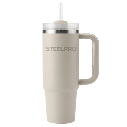 Mug Termico C/Bombilla Gris Claro